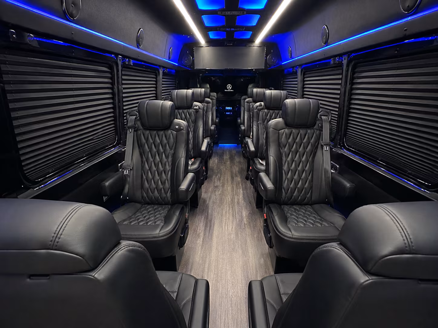 brockton 18 passenger sprinter van inside